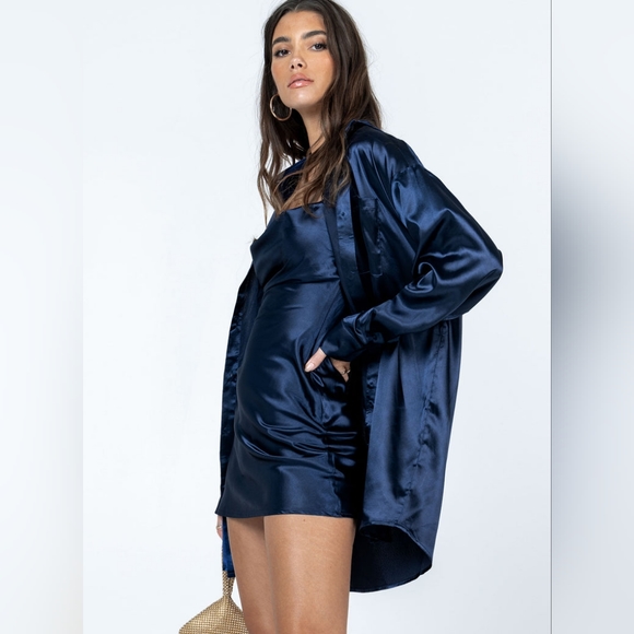 Princess Polly ANNALISE Set in Navy Size 4 - Picture 6 of 16